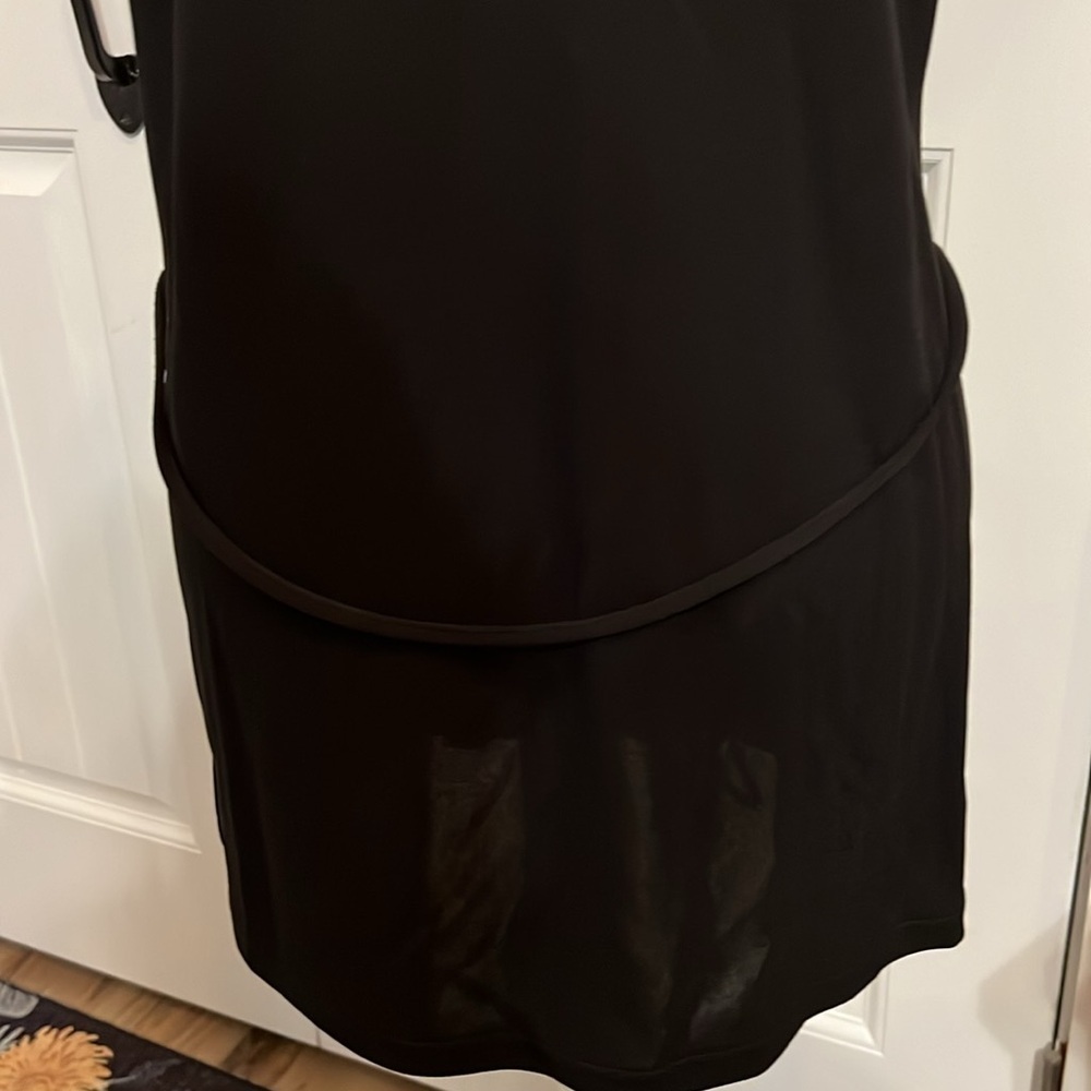 JOSEPHINE CHAUS Women’s Black Large Plunge Neck Sleeveless Mini Dress. - Picture 6 of 9